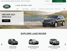 Tablet Screenshot of landrovercary.com